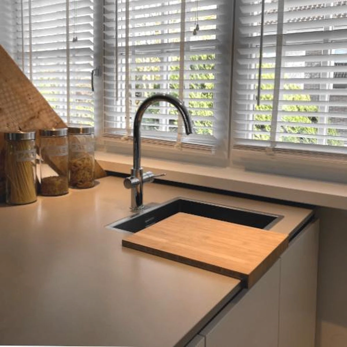 FUNXY-Aanrecht Snijplank - Handgemaakt - Bamboe - Snijplank - Keuken 6 FUNXY-Aanrecht Snijplank - Handgemaakt - Bamboe - Snijplank - Keuken - Afbeelding 6