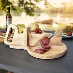 MikaMax Worst Guillotine - Worstsnijder - Worst Snijplank - Sausage Guillotine - Makkelijk Schoon Te Maken - RVS Mes - Bamboe - 30 X 19cm -Merkloos Winkel 1200x1200 3551