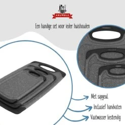 Krumble Snijplanken - Set Van 3 - Met Anti-slip Handvaten - 3-delig - Vaatwas Bestendig - Snijplankenset - 3 Formaten - Antraciet - Zwart - Kunststof 12 Krumble Snijplanken - Set Van 3 - Met Anti-slip Handvaten - 3-delig - Vaatwas Bestendig - Snijplankenset - 3 Formaten - Antraciet - Zwart - Kunststof -Merkloos Winkel 1200x1200 3574