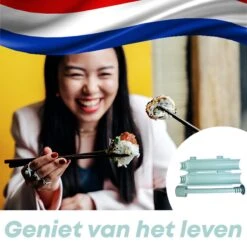 YUGN Sushi Set Sushi Bazooka En Sushi Matje Bamboe - Sushi Maker Sushi Kit - Sushimatje Sushi Mat - Cadeau Tip -Merkloos Winkel 1200x1200 3620