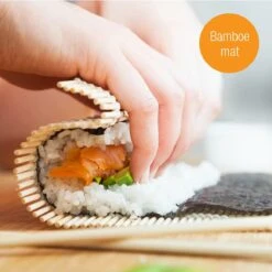 Amazy Sushi Set | Sushi Maker Set Voor Beginners Incl. Bamboe Sushi Roll Matje, Rijstlepel, Sushi Maker En Eetstokjes Met Dienblad - Eenvoudig Te Gebruiken Voor Beginners En Professionals -Merkloos Winkel 1200x1200 3656