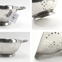 Veluw Vergiet RVS - Op Voet - 2 Grepen - Ø34 X (H)16cm - Keukengerei - Zeven -Merkloos Winkel 1200x1200 3701