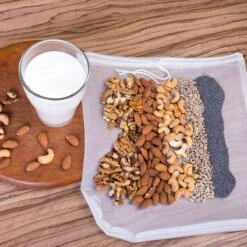 Merkloos Notenmelkzak - Zeefzak - Passeerdoek - Makkelijk Reinigen - Kaasdoek - Sneldrogend - Zeef Voor Smoothies - Smoothies Maken - Anti-schimmel - 30 X 45 Cm -Merkloos Winkel 1200x1200 3706