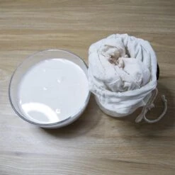 YUGN Kaasdoek Neteldoek Notenmelkzak - Ongebleekt Biologisch Katoen Met Verstevigde Naad - Voor Maken Van Oa Amandelmelk En Kaas - 35x35cm - Cadeau Tip -Merkloos Winkel 1200x1200 3784