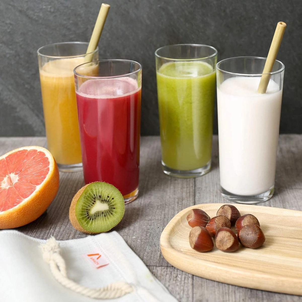 Amazy Set Van 2 Notenmelkzakken Van Hennep Incl. Inzetstuk Met Applicatietips | 100% Natuurlijk - Veelzijdig Zeefdoek Voor Het Bereiden Van Notenmelk, Groentesappen En Smoothies (2 Stuks | Driehoek) 5 Amazy Set Van 2 Notenmelkzakken Van Hennep Incl. Inzetstuk Met Applicatietips | 100% Natuurlijk - Veelzijdig Zeefdoek Voor Het Bereiden Van Notenmelk, Groentesappen En Smoothies (2 Stuks | Driehoek) - Afbeelding 5
