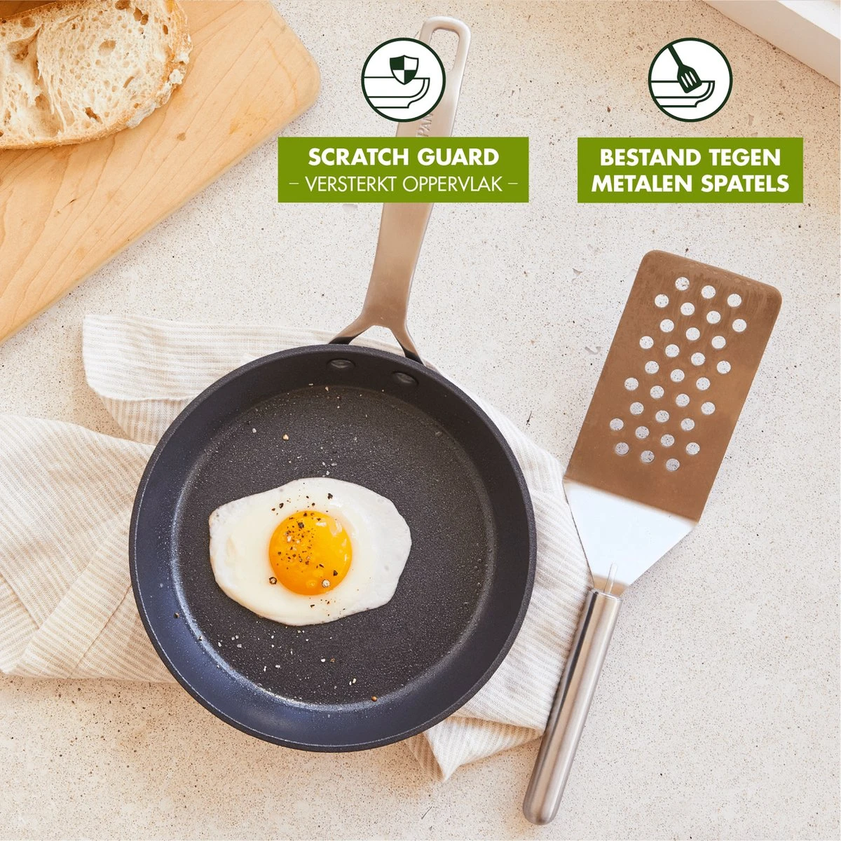 GreenPan Copenhagen Wok Met Extra Handvat 30cm/4.8L 15 GreenPan Copenhagen Wok Met Extra Handvat 30cm/4.8L - Afbeelding 15