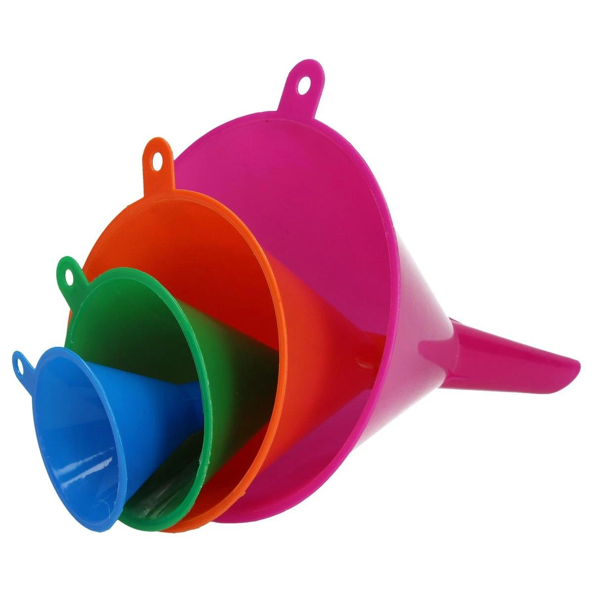 Merkloos Premium 4-Delige Trechter Set – 11cm, 9 Cm, 7 Cm, 5,5 Cm | Trechters In Verschillende Formaten Met Hoge Rand | Olie Zuur En Brandstofbestendig | Multicolor | Voor Snelle Overdracht Van Vloeistoffen, Olie, Water En Droge Stoffen En Poeders | Voor Gebr 4 Merkloos Premium 4-Delige Trechter Set – 11cm, 9 Cm, 7 Cm, 5,5 Cm | Trechters In Verschillende Formaten Met Hoge Rand | Olie Zuur En Brandstofbestendig | Multicolor | Voor Snelle Overdracht Van Vloeistoffen, Olie, Water En Droge Stoffen En Poeders | Voor Gebr - Afbeelding 4