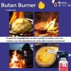Vivefly Kitchen Salivio Butan Burner - Universele Gasbrander Voor Creme Brulee, Keuken, Kamperen En Barbecue - Draagbare Butaan Brander - Kookgerei -Merkloos Winkel 1200x1200 3943