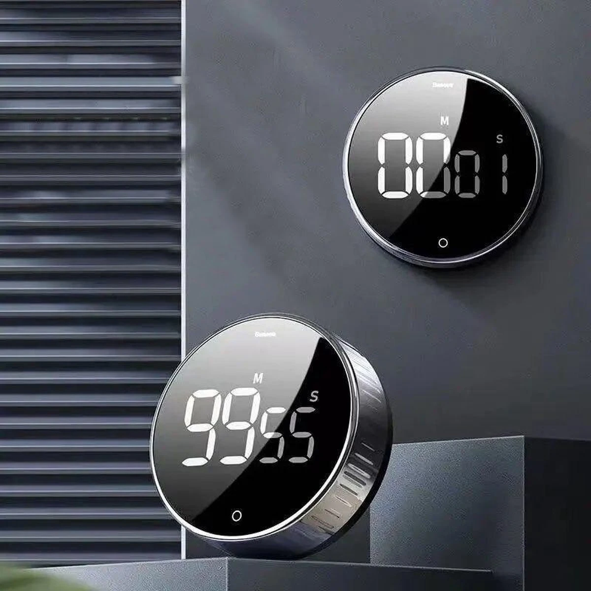 Merkloos Magnetische Timer - Digitale LED Display Stopwatch - Interval Muurklok - Douchetimer - Kookwekker - Cool En Stijlvol 6 Merkloos Magnetische Timer - Digitale LED Display Stopwatch - Interval Muurklok - Douchetimer - Kookwekker - Cool En Stijlvol - Afbeelding 6