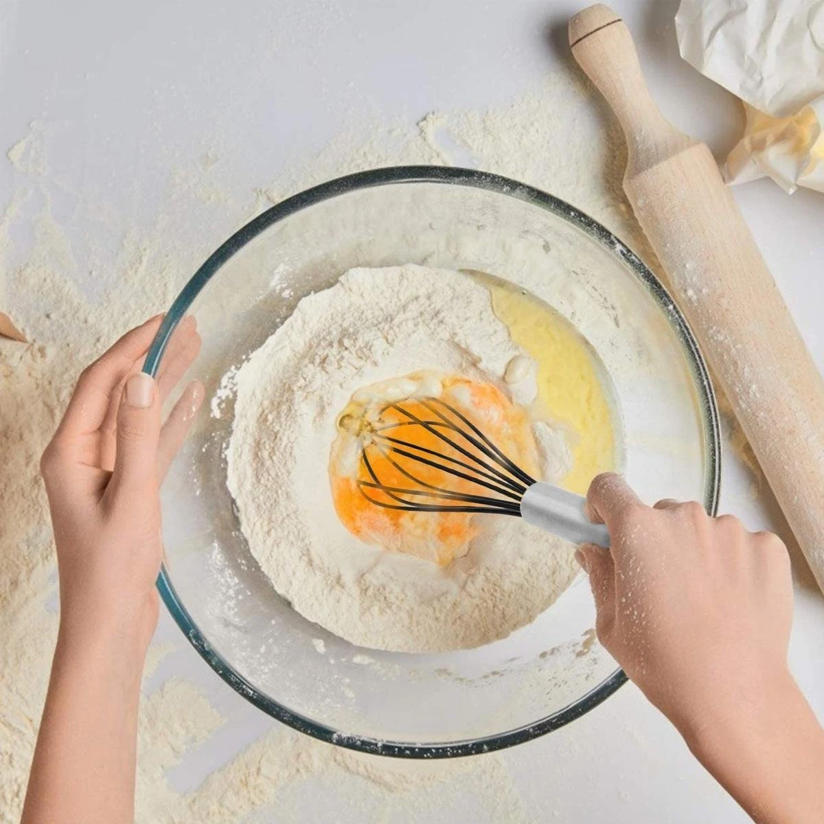 Merkloos Garde - Set Van 3 - Krasvrij Kloppen - Siliconen/Metaal - Zwart 6 Merkloos Garde - Set Van 3 - Krasvrij Kloppen - Siliconen/Metaal - Zwart - Afbeelding 6