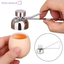 Eiertikker - Egg Cracker - Ei Opener - Eier - Eierschaal Snijder - Ei Onthoofder - Ei Onttopper - Veel4sale