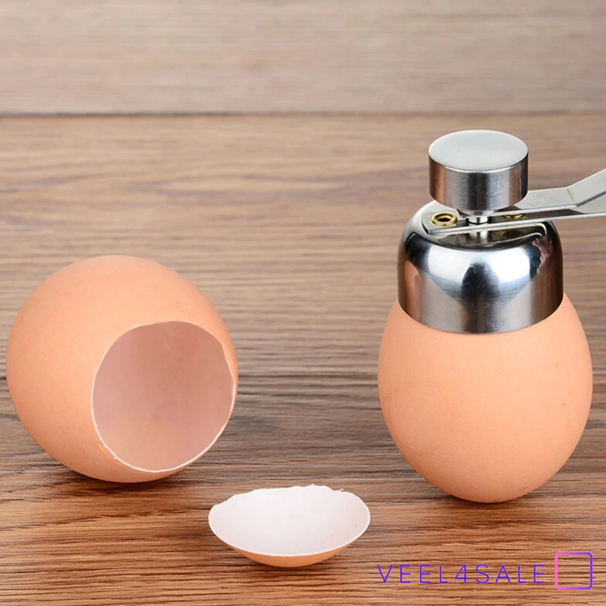 Eiertikker - Egg Cracker - Ei Opener - Eier - Eierschaal Snijder - Ei Onthoofder - Ei Onttopper - Veel4sale 4 Eiertikker - Egg Cracker - Ei Opener - Eier - Eierschaal Snijder - Ei Onthoofder - Ei Onttopper - Veel4sale - Afbeelding 4