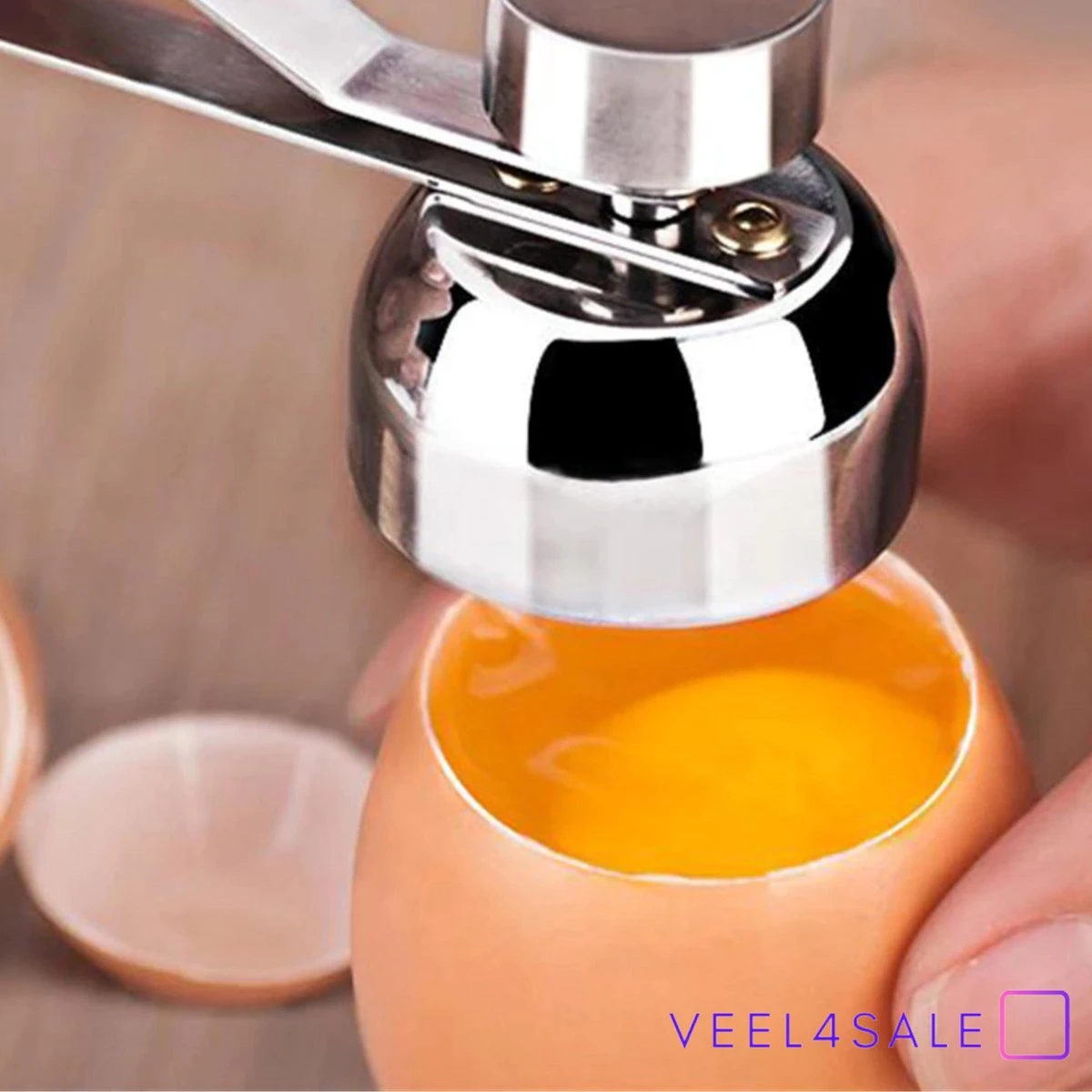 Eiertikker - Egg Cracker - Ei Opener - Eier - Eierschaal Snijder - Ei Onthoofder - Ei Onttopper - Veel4sale 5 Eiertikker - Egg Cracker - Ei Opener - Eier - Eierschaal Snijder - Ei Onthoofder - Ei Onttopper - Veel4sale - Afbeelding 5