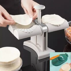 Merkloos Dumpling Maker- Ravioli Maker - Pastei Makerset-Set Voor 2 Dumplings - Maak Eenvoudig Zelf Je Dumplings.