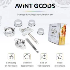 AVINTGOODS Dumpling Maker - 7-delig Pastei Vorm - Deegsnijder -Merkloos Winkel 1200x1200 4129