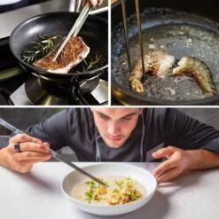 SKJØNE Keukenpincetten - Set Van 4 Stuks - 30 Cm - 16 Cm - Vleespincet - Keukentang - Kookpincet - Pincet Modelbouw - Serveerpincet - Keukenpincet 30 Cm - Pincet Koken - Pincet Hobby - Roestvrij Staal -Merkloos Winkel 1200x1200 4140