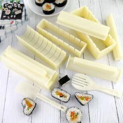 Surpass-Sushi Roll Making Kit Complete-Sushi Maker Set Voor Beginners-10 Stuks Plastic Sushi Set Tool-Sushi Rice Roll Mold-Perfect Home Cooking Kitchen Tool-Beige-19.6cm*7cm*6.3cm -Merkloos Winkel 1200x1200 4187