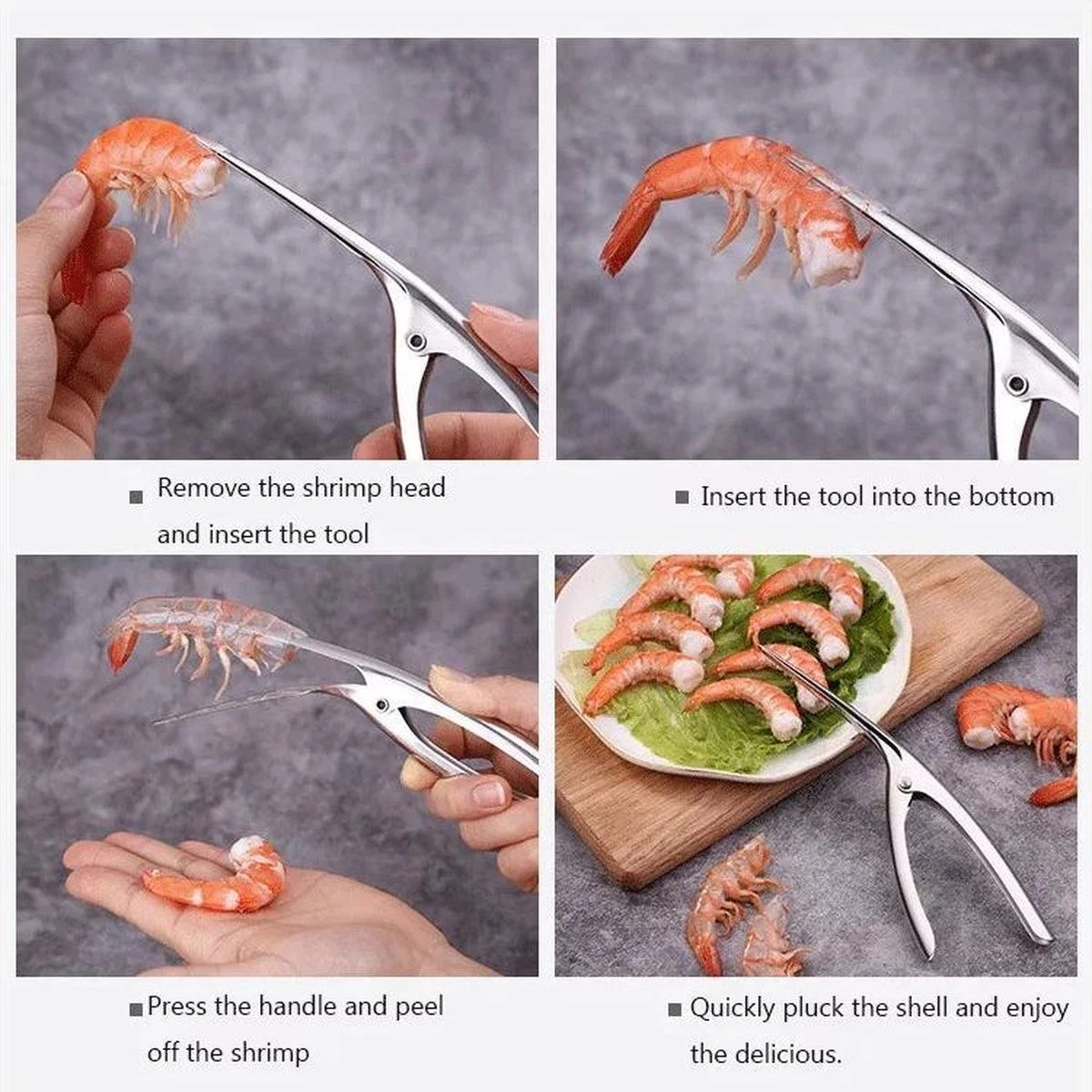 Garnalen Peller - Garnaalpeller - Schaaldieren Peller -Keukengerief -Dunschiller - Proper Maken Van Garnalen - Gamba Tang - Tang Voor Scampi 2 Garnalen Peller - Garnaalpeller - Schaaldieren Peller -Keukengerief -Dunschiller - Proper Maken Van Garnalen - Gamba Tang - Tang Voor Scampi - Afbeelding 2