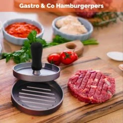 Gastro & Co Hamburgerpers - Inclusief 50 Waxpapiertje - Roestvrij Stalen Hamburger Pers Met Non-stick Zinken Coating Antiaanbaklaag - 11,7 Cm Diameter 10 Gastro & Co Hamburgerpers - Inclusief 50 Waxpapiertje - Roestvrij Stalen Hamburger Pers Met Non-stick Zinken Coating Antiaanbaklaag - 11,7 Cm Diameter -Merkloos Winkel 1200x1200 4306