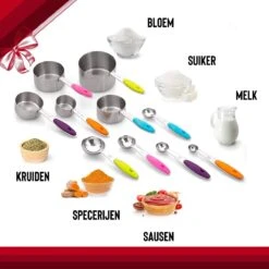 Rednas XXL Maatlepel/Maatbeker-set - 16-delig - Measuring Cups Spoons - Maatschep Set -Merkloos Winkel 1200x1200 4328