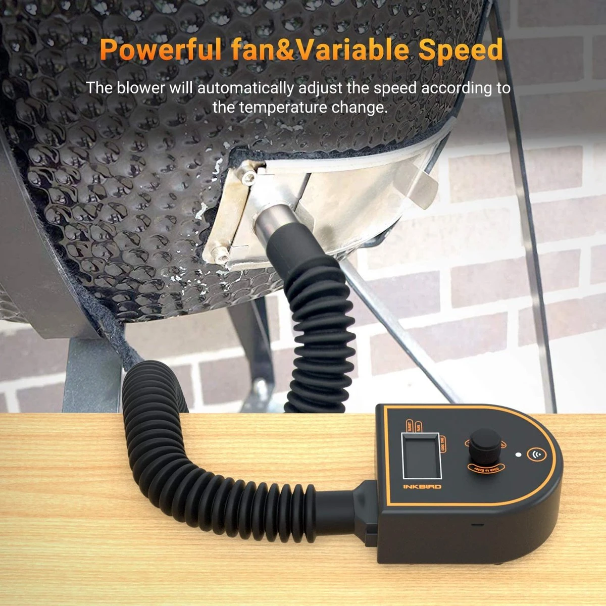 INKBIRD ISC-007BW EU Automatische Voedselthermometer Voor Big Green Egg, Kamado Joe, Meater, Weber, Primo, Vision Grill, Akorn Kamado, Smoker Controller EU 7 INKBIRD ISC-007BW EU Automatische Voedselthermometer Voor Big Green Egg, Kamado Joe, Meater, Weber, Primo, Vision Grill, Akorn Kamado, Smoker Controller EU - Afbeelding 7