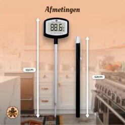 Suikerthermometer Digitaal – Kookthermometer – Vleesthermometer – Kerntemperatuurmeter – Draadloos – Thermometer Ook Geschikt Voor Vlees, BBQ, Oven -Merkloos Winkel 1200x1200 4359