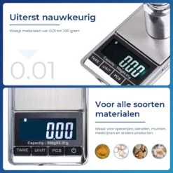 Precisie Weegschaal Keuken Digitaal - 0 01 Tot 500 Gram - Nauwkeurig! 8 Precisie Weegschaal Keuken Digitaal - 0 01 Tot 500 Gram - Nauwkeurig! -Merkloos Winkel 1200x1200 4400