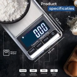 Precisie Weegschaal Keuken Digitaal - 0 01 Tot 500 Gram - Nauwkeurig! 10 Precisie Weegschaal Keuken Digitaal - 0 01 Tot 500 Gram - Nauwkeurig! -Merkloos Winkel 1200x1200 4402