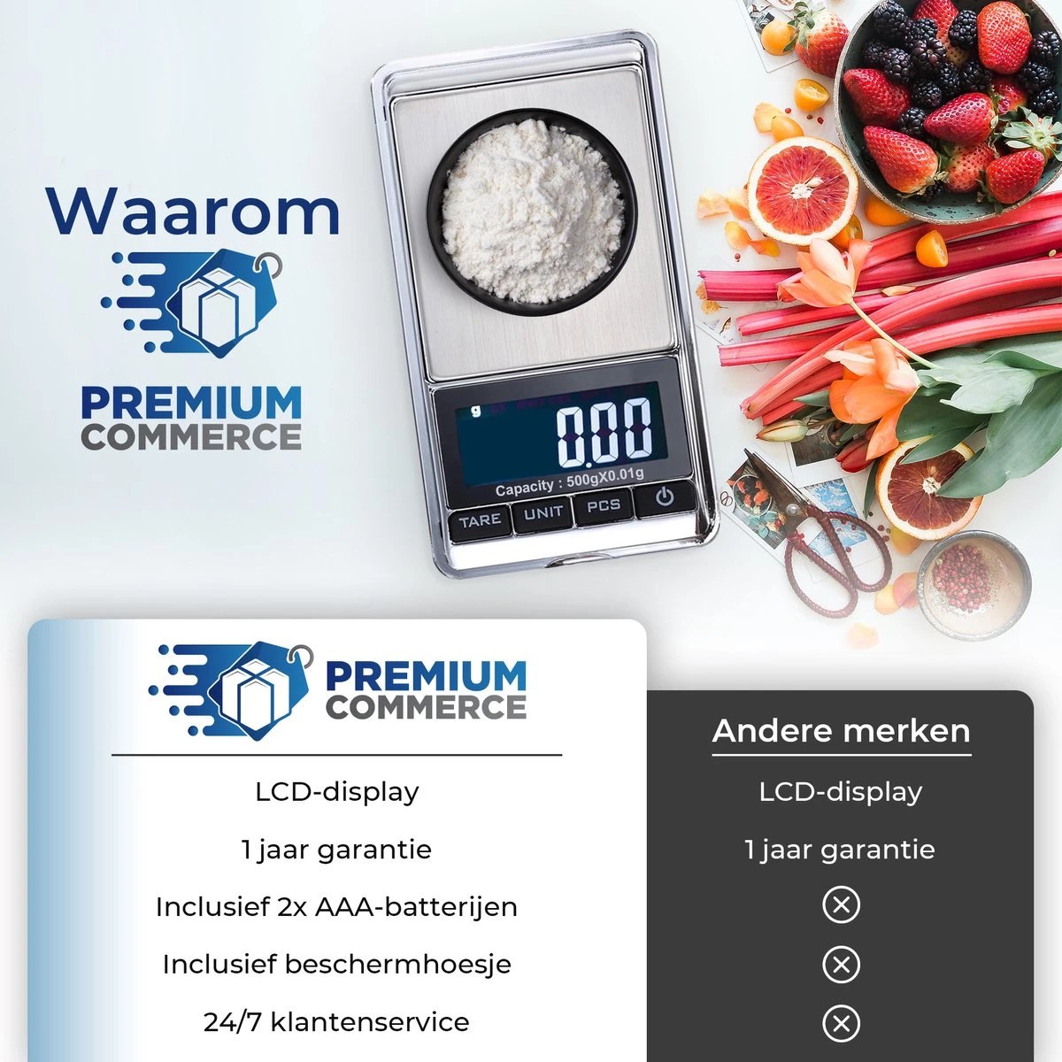 Precisie Weegschaal Keuken Digitaal - 0 01 Tot 500 Gram - Nauwkeurig! 6 Precisie Weegschaal Keuken Digitaal - 0 01 Tot 500 Gram - Nauwkeurig! - Afbeelding 6