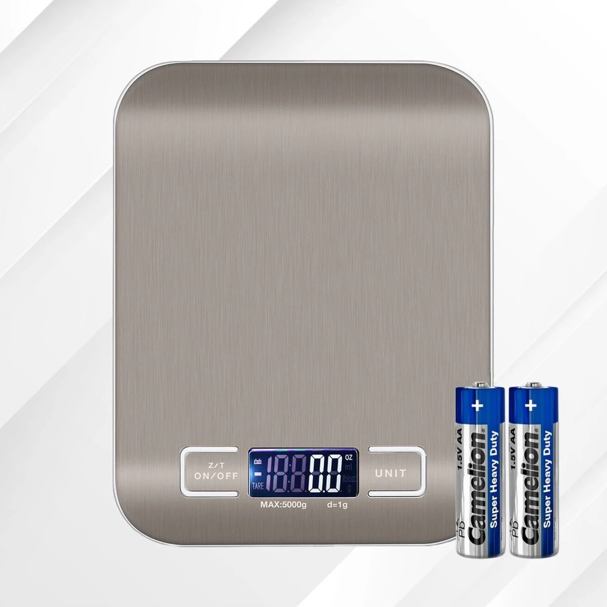 Ease Store Digitale Keuken Weegschaal Precisie – 1gr Tot 6kg – Elektrisch – Inclusief Batterijen – Tarra Functie - RVS 1 Ease Store Digitale Keuken Weegschaal Precisie – 1gr Tot 6kg – Elektrisch – Inclusief Batterijen – Tarra Functie - RVS
