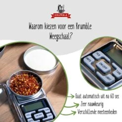 Krumble Precisie Weegschaal - Digitale Keukenweegschaal - 0.01 Tot 500 Gram 17 Krumble Precisie Weegschaal - Digitale Keukenweegschaal - 0.01 Tot 500 Gram -Merkloos Winkel 1200x1200 4526