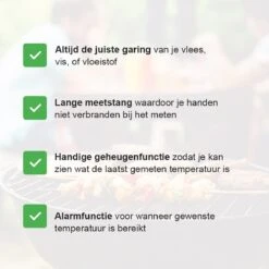 Lynnz® Digitale Thermometer Met Draad - Kernthermometer - Bbq Accesoires - Suikerthermometer - Vleesthermometer - Oventhermometer - Digitaal -Merkloos Winkel 1200x1200 4534