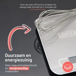 Triple J® Elektronische Keuken Weegschaal – Keukenweegschaal Digitaal – LCD Beeldscherm -Merkloos Winkel 1200x1200 4540