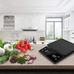 IMTEX - Keukenweegschaal - Koffie Scale - Met Timer - LED Scherm - 3000 Gram - 3 Kilo - Zwart -Merkloos Winkel 1200x1200 4588