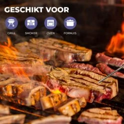 Seidon® Digitale Vleesthermometer Set – BBQ- En Oventhermometer – 0°C Tot 300°C – Kernthermometer Met 1 Sonde – Suikerthermometer - Kookthermometer 10 Seidon® Digitale Vleesthermometer Set – BBQ- En Oventhermometer – 0°C Tot 300°C – Kernthermometer Met 1 Sonde – Suikerthermometer - Kookthermometer -Merkloos Winkel 1200x1200 4590
