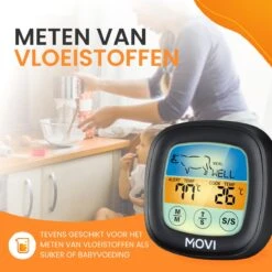 Movi® Mini+ Vleesthermometer - Bbq Thermometer – Kamado - Oventhermometer - Vleesthermometer Draadloos – Keukenthermometer - Suikerthermometer - Vloeistofthermometer – Barbecue Accessoires - Inclusief E-Book - Kookwekker - -Merkloos Winkel 1200x1200 4609