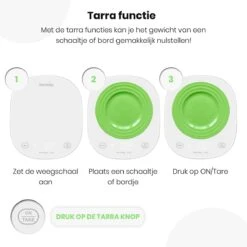 Formilo Digitale Precisie Keukenweegschaal Met App - Weegschaal Keuken Met Tarra Functie - 1gr Tot 5kg - Inclusief Batterijen - Wit -Merkloos Winkel 1200x1200 4642