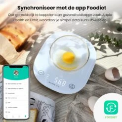 Formilo Digitale Precisie Keukenweegschaal Met App - Weegschaal Keuken Met Tarra Functie - 1gr Tot 5kg - Inclusief Batterijen - Wit -Merkloos Winkel 1200x1200 4644