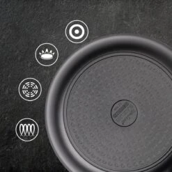 Rosmarino Black Line - Wokpan - Ø30cm - 100% PFAS & PFOA Vrij - Gegoten Aluminium - Non-stick Minerale Coating - Ergonomische Handgreep - Geschikt Voor Alle Warmtebronnen & Vaatwasser -Merkloos Winkel 1200x1200 466