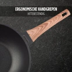 Rosmarino Black Line - Wokpan - Ø30cm - 100% PFAS & PFOA Vrij - Gegoten Aluminium - Non-stick Minerale Coating - Ergonomische Handgreep - Geschikt Voor Alle Warmtebronnen & Vaatwasser -Merkloos Winkel 1200x1200 467