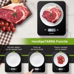 Witts Digitale Precisie Keuken Weegschaal – 1gr Tot 15 Kg – Tarra Functie – Elektrisch – Zwart -Merkloos Winkel 1200x1200 4676