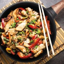 Rosmarino Black Line - Wokpan - Ø30cm - 100% PFAS & PFOA Vrij - Gegoten Aluminium - Non-stick Minerale Coating - Ergonomische Handgreep - Geschikt Voor Alle Warmtebronnen & Vaatwasser -Merkloos Winkel 1200x1200 468