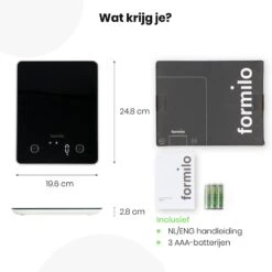 Formilo Digitale Precisie Keukenweegschaal - Weegschaal Keuken Met Tarra Functie - 1gr Tot 5kg - Inclusief Batterijen - Zwart 9 Formilo Digitale Precisie Keukenweegschaal - Weegschaal Keuken Met Tarra Functie - 1gr Tot 5kg - Inclusief Batterijen - Zwart -Merkloos Winkel 1200x1200 4683