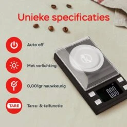 Kitchenwell Digitale Mini Precisie Keukenweegschaal - 0,001 Tot 100 Gram - 11.0 X 6.3 Cm - Pocket Scale Op Batterij - Weegschaal Keuken -Merkloos Winkel 1200x1200 4692