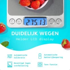 SOEM® Keukenweegschaal Digitaal Met Weegbakjes – Compacte Precisie Weegschaal 0.1 Gram – Koffie Weegschaal – RVS Weegschaal – Tarra Functie 12 SOEM® Keukenweegschaal Digitaal Met Weegbakjes – Compacte Precisie Weegschaal 0.1 Gram – Koffie Weegschaal – RVS Weegschaal – Tarra Functie -Merkloos Winkel 1200x1200 4708