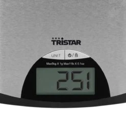 Tristar KW-2435 Keukenweegschaal – 5 Kilogram – Weegschaal Keuken Digitaal - RVS -Merkloos Winkel 1200x1200 4721