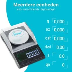 SOEM® Digitale Precisie Weegschaal - 0,001 Tot 50 Gram Tarra Functie - Pocket Scale - Juweliersweegschaal 15 SOEM® Digitale Precisie Weegschaal - 0,001 Tot 50 Gram Tarra Functie - Pocket Scale - Juweliersweegschaal -Merkloos Winkel 1200x1200 4735