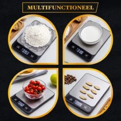 Caxina Multifunctionele Precisie Keukenweegschaal - Met Terra Functie - RVS Weegschaal Keuken - Incl Batterijen - Zwart 9 Caxina Multifunctionele Precisie Keukenweegschaal - Met Terra Functie - RVS Weegschaal Keuken - Incl Batterijen - Zwart -Merkloos Winkel 1200x1200 4739