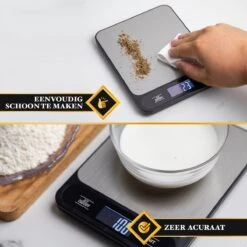 Caxina Multifunctionele Precisie Keukenweegschaal - Met Terra Functie - RVS Weegschaal Keuken - Incl Batterijen - Zwart 10 Caxina Multifunctionele Precisie Keukenweegschaal - Met Terra Functie - RVS Weegschaal Keuken - Incl Batterijen - Zwart -Merkloos Winkel 1200x1200 4740
