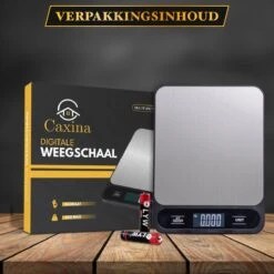 Caxina Multifunctionele Precisie Keukenweegschaal - Met Terra Functie - RVS Weegschaal Keuken - Incl Batterijen - Zwart 12 Caxina Multifunctionele Precisie Keukenweegschaal - Met Terra Functie - RVS Weegschaal Keuken - Incl Batterijen - Zwart -Merkloos Winkel 1200x1200 4741